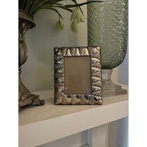 Vintage Ornate Silver Plated & Velvet Picture Frame Medium Photo 6 x 7